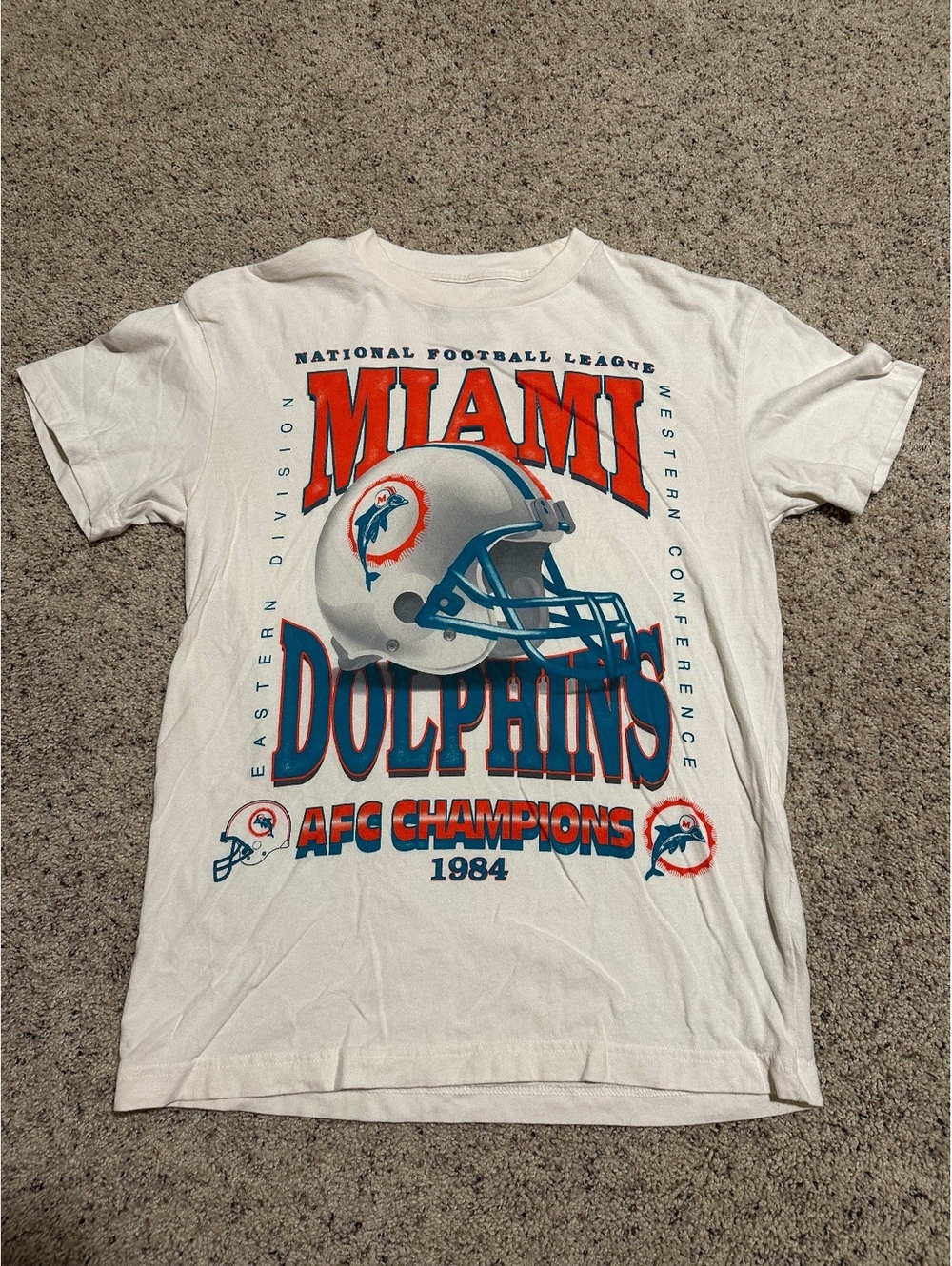 Miami Dolphins 1984 AFC Champions Vintage T-Shirt Medium